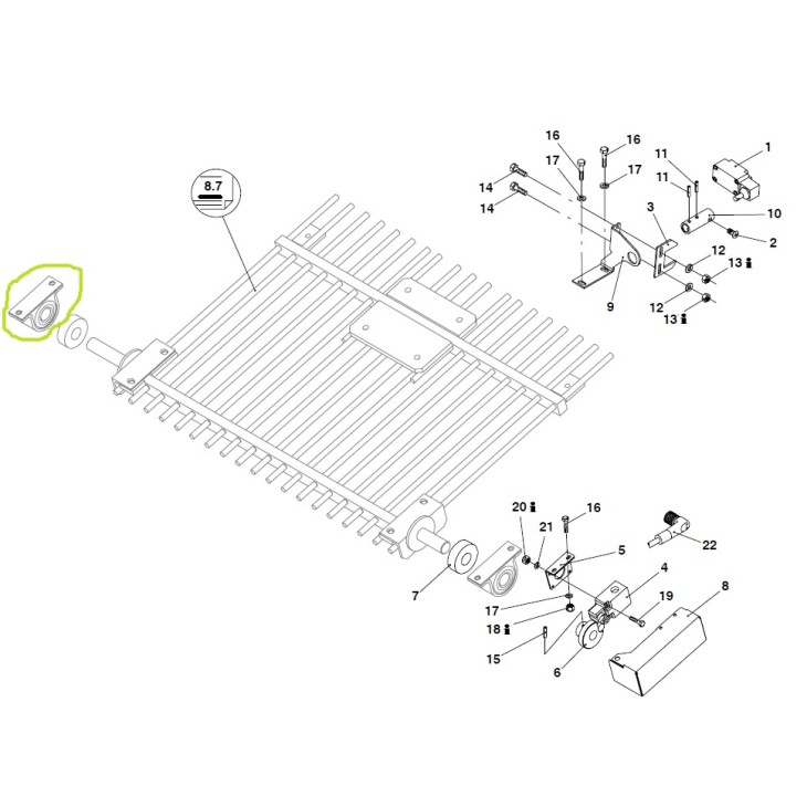 Bucsa gratar Putzmeister P715, P730 212837003
