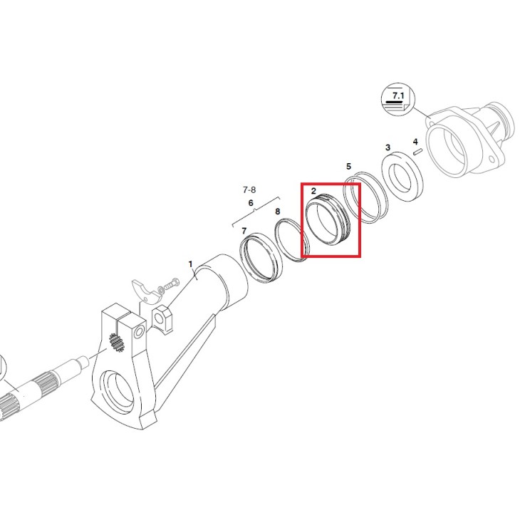 Bucsa tub S pompa Putzmeister P715