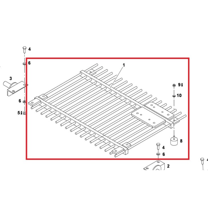 Grilaj, gratar pompa Putzmeister 434028