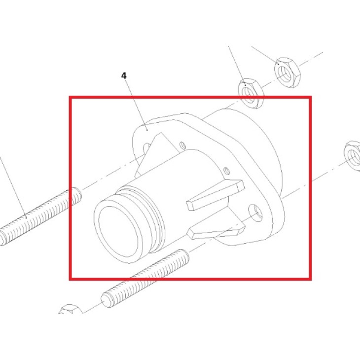 Conector iesire pompa Putzmeister 247564008
