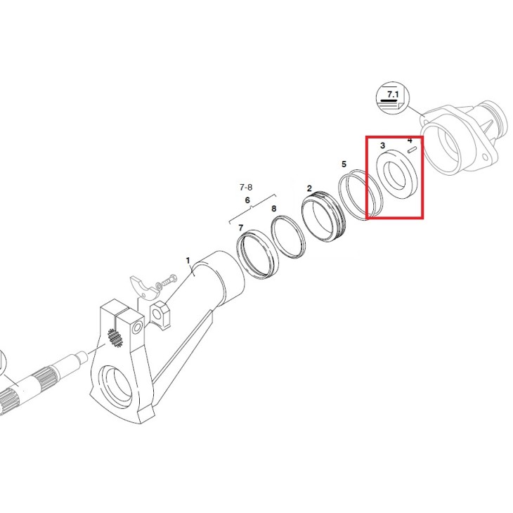 Inel de presiune Tub S pompa Putzmeister P 715 cod 455433